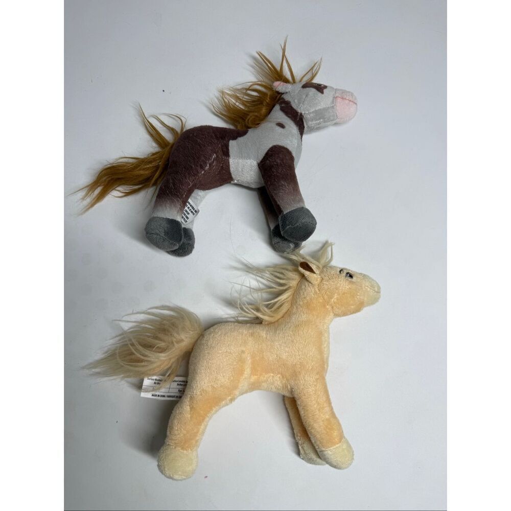 DreamWorks Spirit Riding Free 8" Horse Plush Stuffed Animal Lot Of 2 Horses
